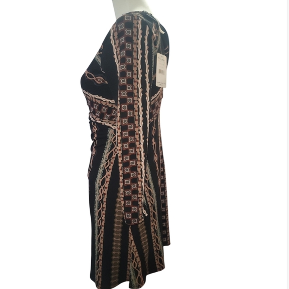 FREE PEOPLE stella retro 60's mod bohemian boho mini dress nwt xs - Picture 7 of 7